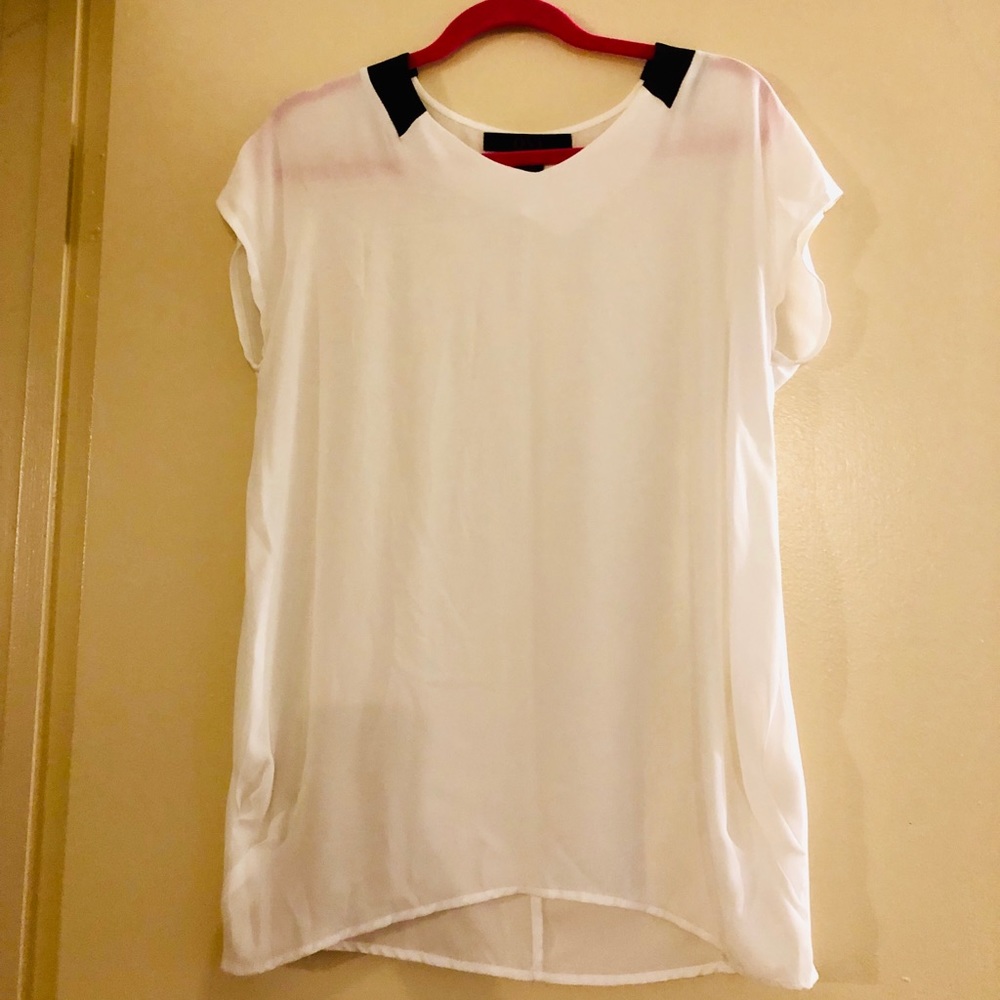 Ovi White & Black Blouse